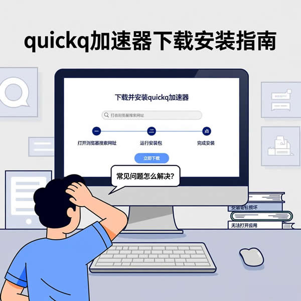quickq加速器下载安装难吗？常见问题怎么解决？